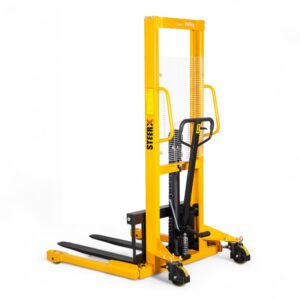 manual hydraulic straddle stacker